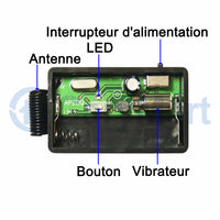 500M Mini Kit Vibrateur Télécommande Sans Fil Vibration & Ronfleur un à plusieurs (Modèle 0020176)