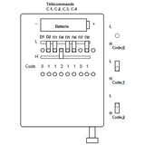 Mini Émetteur Radio/Télécommande Sans Fil Code Fixe 3 Boutons Avec Couvercle 433Mhz 100M (Modèle 0021004)