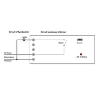 Commutateur RF Sans Fil à 4 Canaux 220V CA Avec 4 Récepteurs et 1 Télécommande (Modèle 0020147)