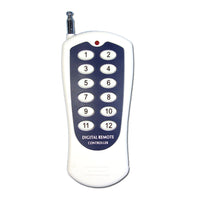 Système de Télécommande CA à Émetteur 12 Voies 12 Récepteurs Avec Fonction Étanche (Modèle 0020459)