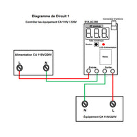 Récepteur Sans Fil Pour Contrôler Pompes ou Moteur Triphasé en CA 380V 220V (Modèle 0020068)