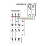 Récepteur Sans Fil Pour Contrôler Pompes ou Moteur Triphasé en CA 380V 220V (Modèle 0020068)