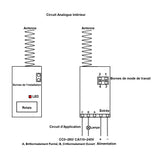 Mini Kit Télécommande Sans Fil CC 4~12V 1 Canal Normalement Fermé / Normalement Ouvert Mode Momentané / Interblocage (Modèle 0020643)