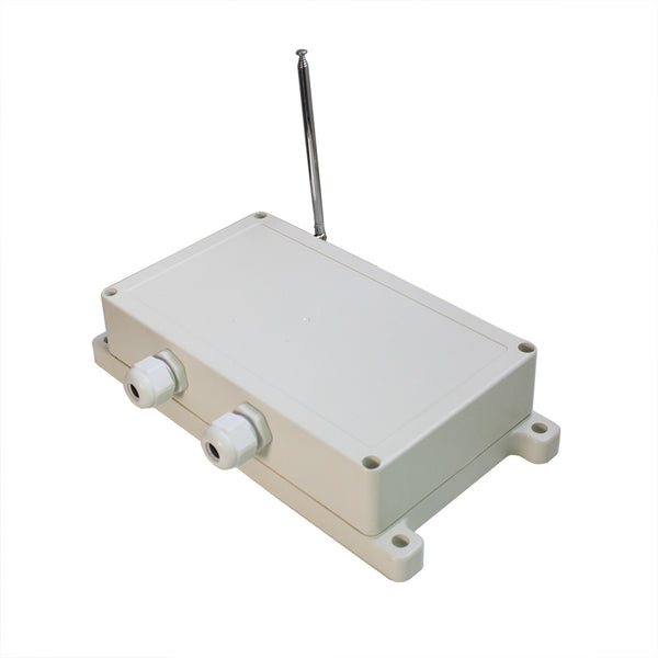 Récepteur radio fréquence 2 canaux AC100-240V Automation étanche avec fonction temporisation réglable + antenne (Modèle 0020664)