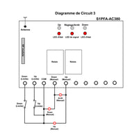 Récepteur Sans Fil Pour Moteur en 380V 220V dans le sens Positif ou Inverse (Modèle 0020027)