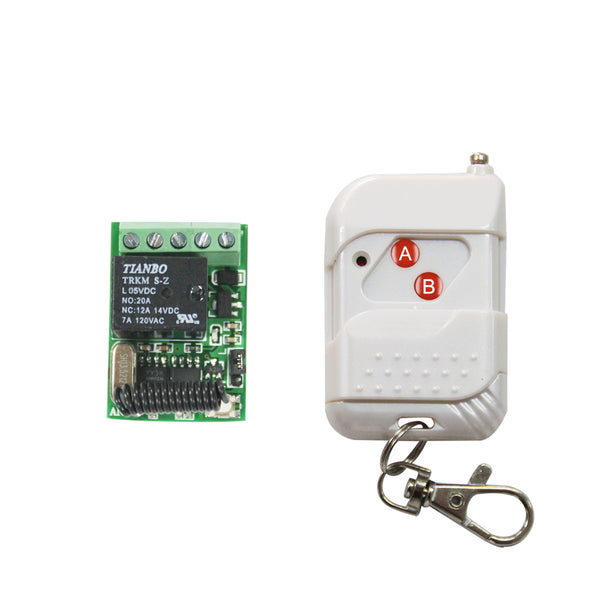 Mini système de contrôle à distance sans fil CC 4-12V avec sortie relais 5A (Modèle 0020647)