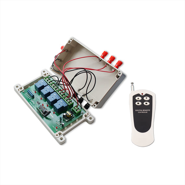 Interrupteur bipolaire bidirectionnel (DPDT) d'alimentation CA pour palan électrique à grue à treuil avec télécommande sans fil (Modèle 0020566)
