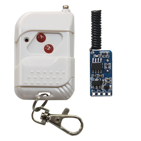 Mini Kit Télécommande & Récepteur 1 Canal CC4~12V Entrée de Puissance 3 Mode de contrôle (Modèle 0020641)