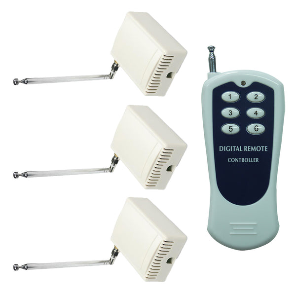 500M une télécommande à trois récepteurs système de télécommande radio avec 6 sorties de relais à contacts secs (Modèle 0020533)