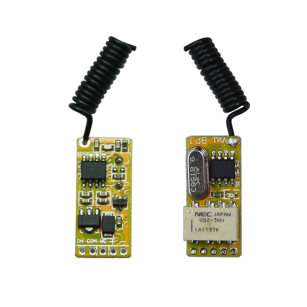 Mini Interrupteur Télécommande Sans Fil CC 4~12V Normalement Fermé Normalement Ouvert (Modèle 0020640)