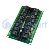 Récepteur à Distance Sans Fil à Contact Sec Normalement Ouvert/Normalement Fermé 500M 16 Voies (Modèle 0020083)