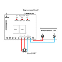Récepteur Sans Fil Pour Moteur en 380V 220V dans le sens Positif ou Inverse (Modèle 0020027)
